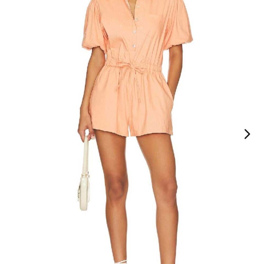 Lovers + Friends Women's Orange and Pink Playsuit-romper